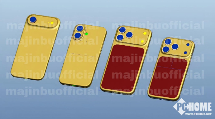 iPhone 17全系CAD图曝光：三种设计语言还有拼接工艺(图1)